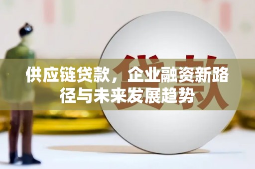 叙永供应链贷款，企业融资新路径与未来发展趋势