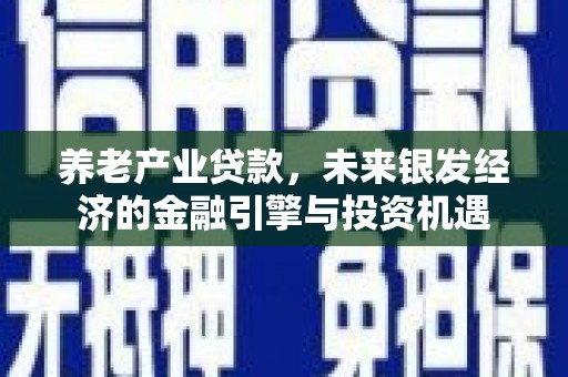叙永养老产业贷款，未来银发经济的金融引擎与投资机遇