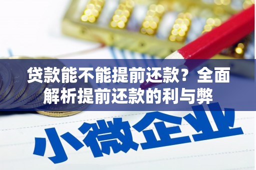 叙永贷款能不能提前还款？全面解析提前还款的利与弊