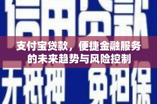 叙永支付宝贷款，便捷金融服务的未来趋势与风险控制