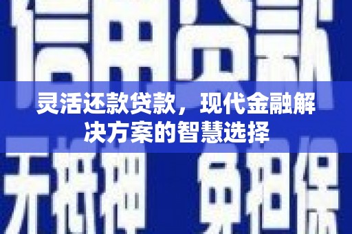 叙永灵活还款贷款，现代金融解决方案的智慧选择