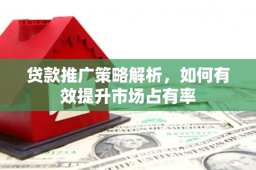 叙永贷款推广策略解析，如何有效提升市场占有率