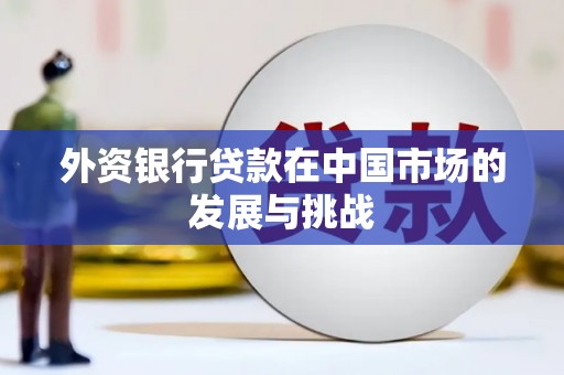 叙永外资银行贷款在中国市场的发展与挑战