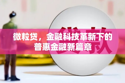 叙永微粒贷，金融科技革新下的普惠金融新篇章