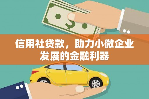 叙永信用社贷款，助力小微企业发展的金融利器
