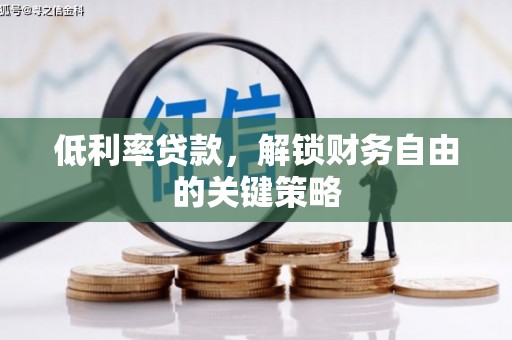 叙永低利率贷款，解锁财务自由的关键策略