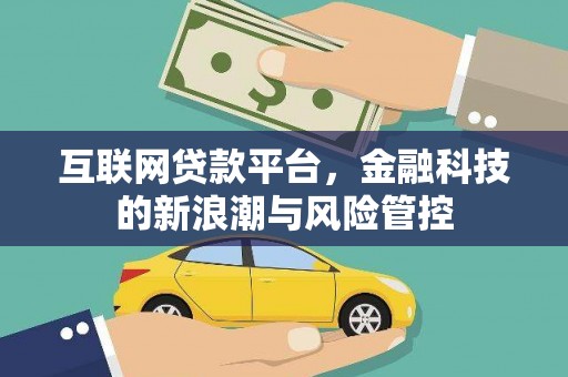叙永互联网贷款平台，金融科技的新浪潮与风险管控