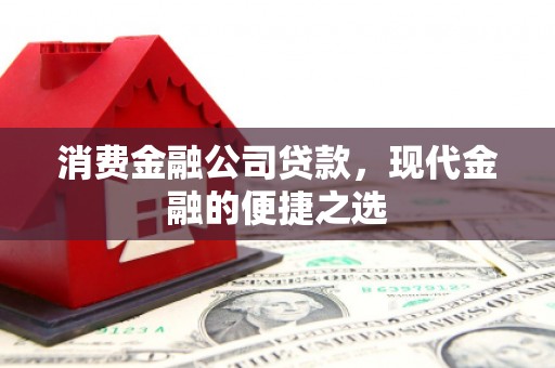 叙永消费金融公司贷款，现代金融的便捷之选