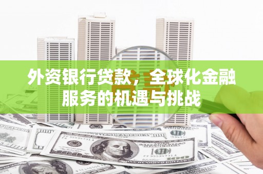 叙永外资银行贷款，全球化金融服务的机遇与挑战