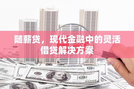 叙永随薪贷，现代金融中的灵活借贷解决方案