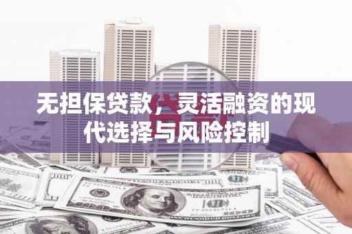 叙永无担保贷款，灵活融资的现代选择与风险控制