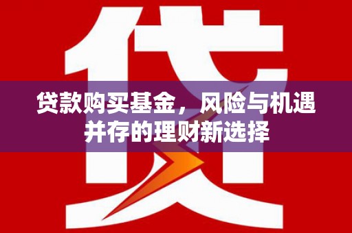 叙永贷款购买基金，风险与机遇并存的理财新选择