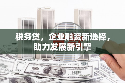 叙永税务贷，企业融资新选择，助力发展新引擎
