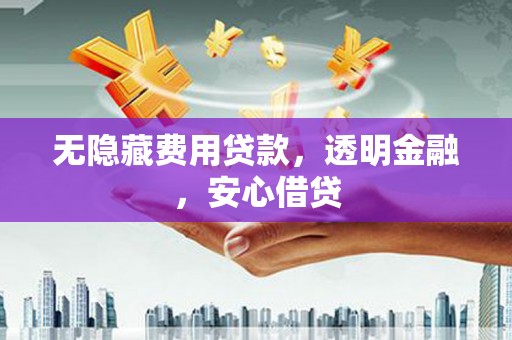 叙永无隐藏费用贷款，透明金融，安心借贷
