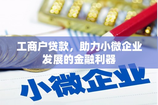 叙永工商户贷款，助力小微企业发展的金融利器
