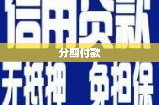 叙永分期付款