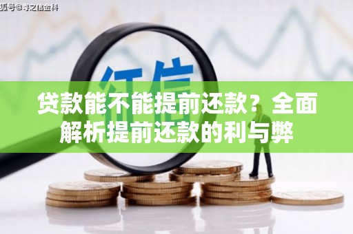 叙永贷款能不能提前还款？全面解析提前还款的利与弊
