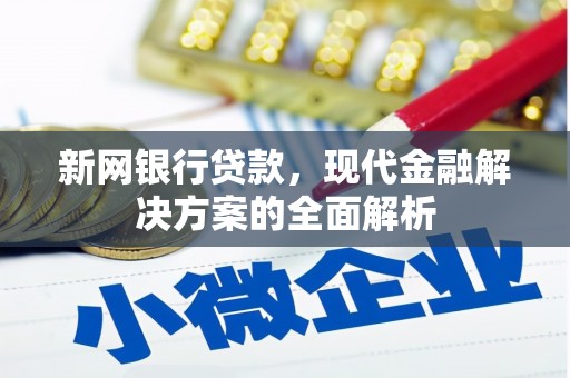 叙永新网银行贷款，现代金融解决方案的全面解析