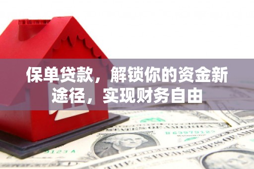 叙永保单贷款，解锁你的资金新途径，实现财务自由