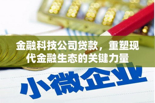 叙永金融科技公司贷款，重塑现代金融生态的关键力量